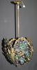 Venetian glass flowers floriform basket chandelier - 5