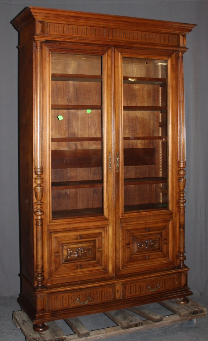 French 19th century 2 door bookcase (1 of 5)