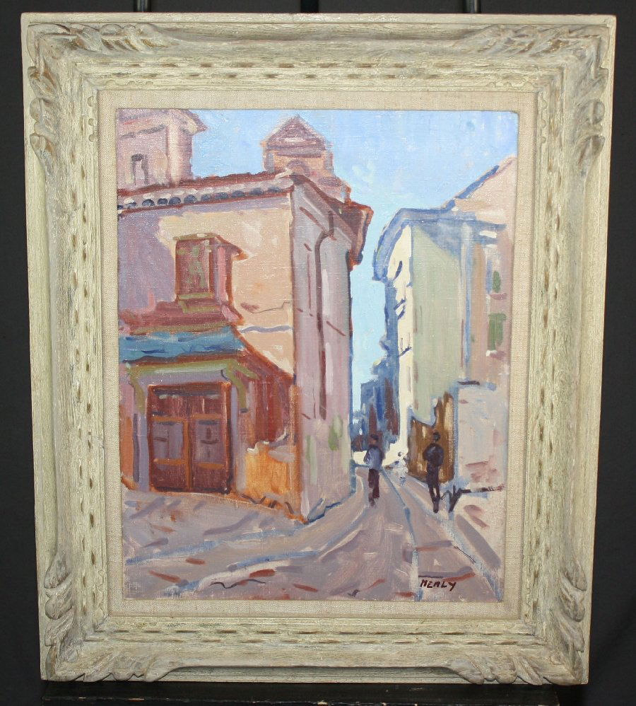 Henry Healy oil on canvas A Corner of Toledo (1 of 5)