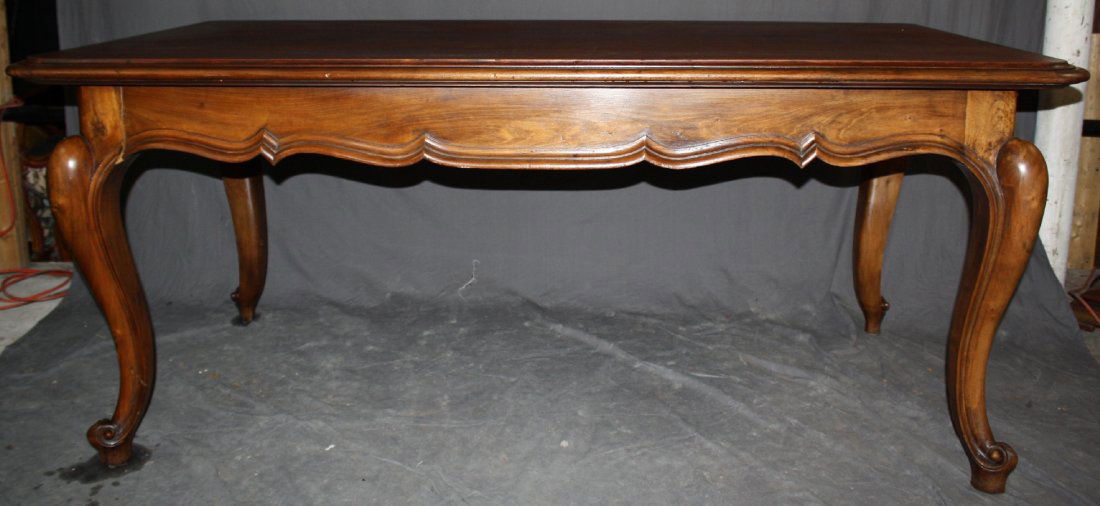 Italian Piedmontese carved walnut dining table (1 of 4)