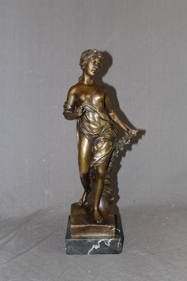 Bronze statue of classical woman (1 of 3)