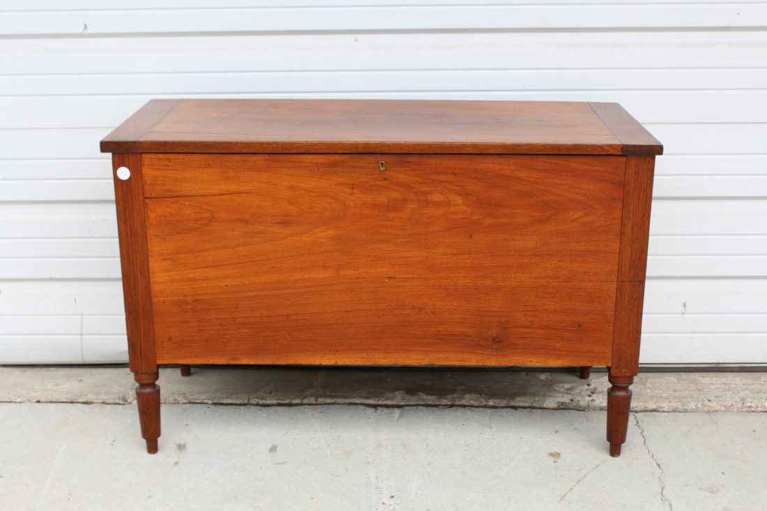 American walnut blanket chest on legs (1 of 3)