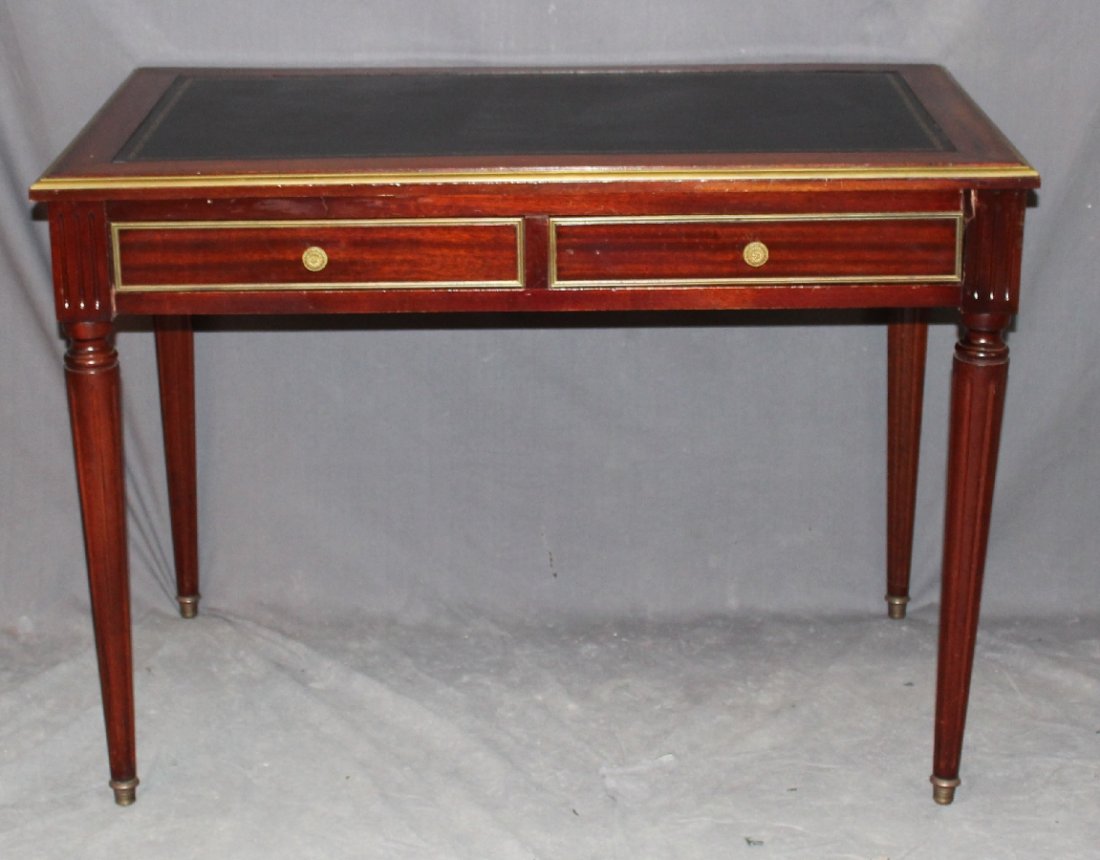 Louis XVI style bureauplat in mahogany (1 of 4)