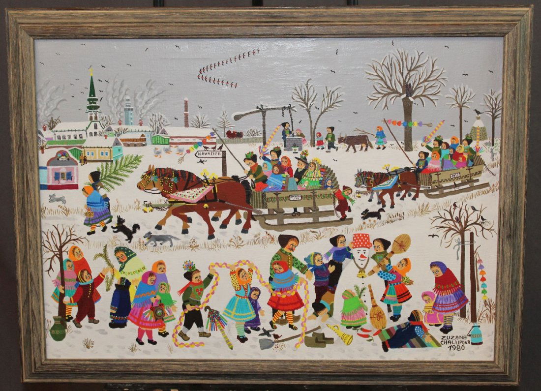 Zuzana Chalupava oil on canvas winter scene (1 of 5)