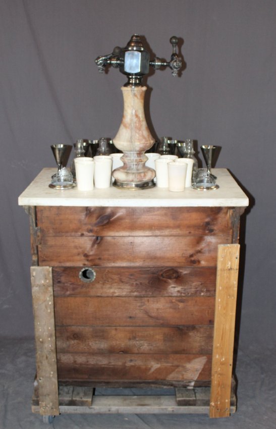 Antique Soda Fountain in oak from Chicago, IL Lot 139