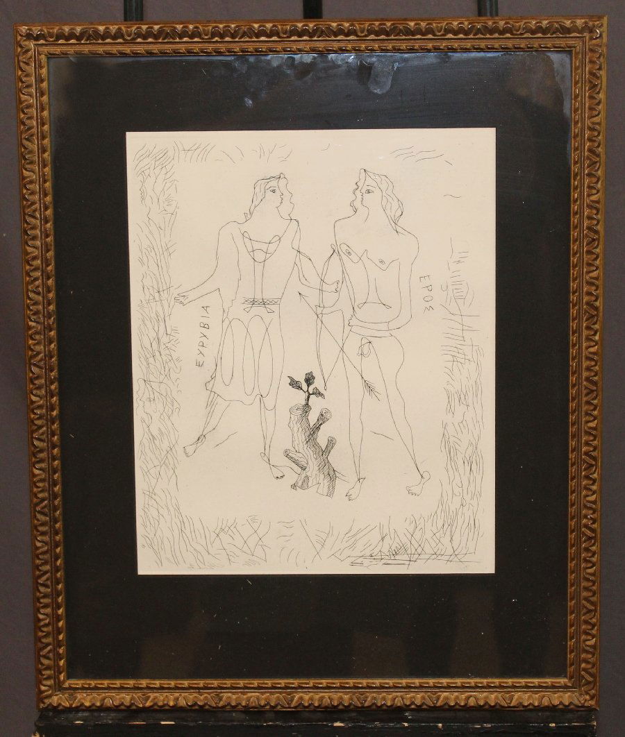 Georges Braque etching Eros and Eurybia (1 of 5)