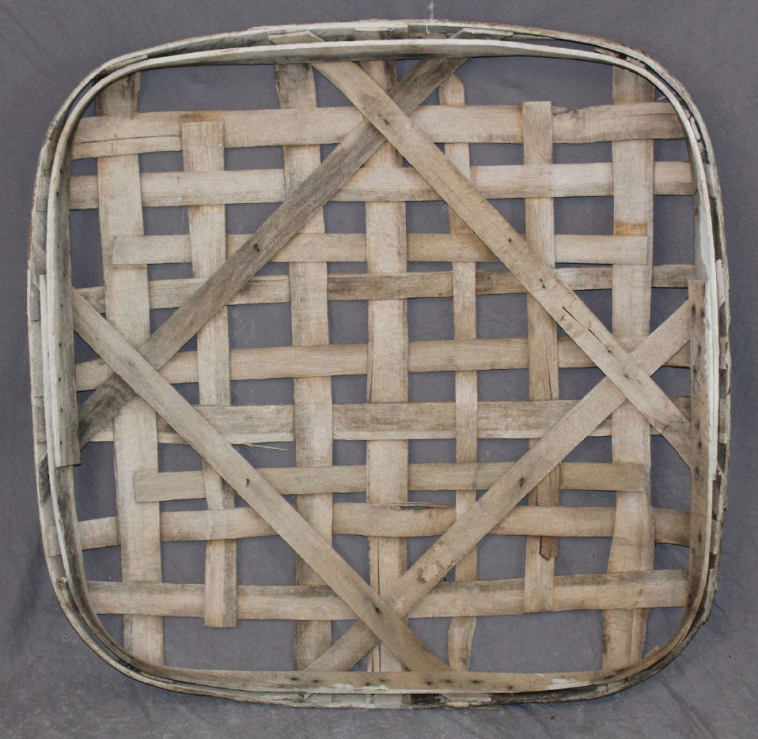 Vintage tobacco leaf drying basket.