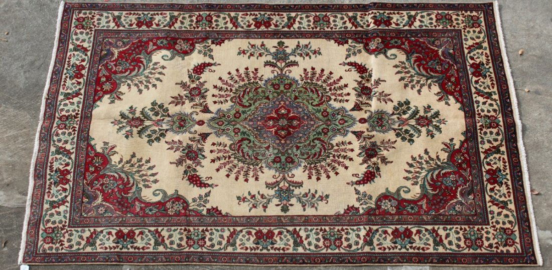 6.8 x 10.1 Persian Tabriz rug (1 of 6)