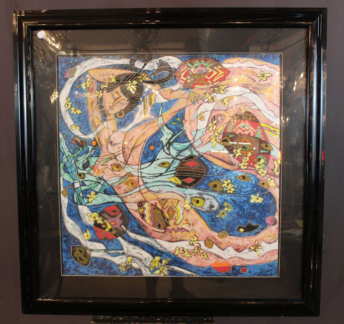 He neng serigraph "Lady in the Fairytale" (1 of 5)