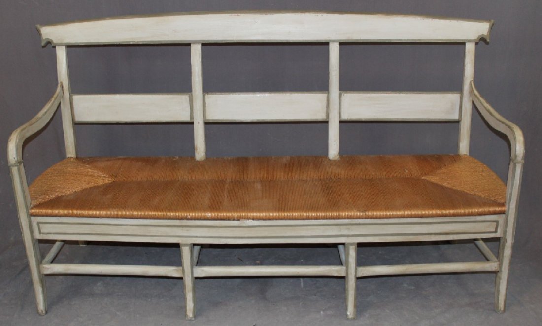 French Louis Philippe farmhouse bench (1 of 5)
