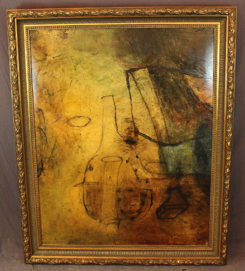 M. Pearlman abstract oil on board (1 of 4)