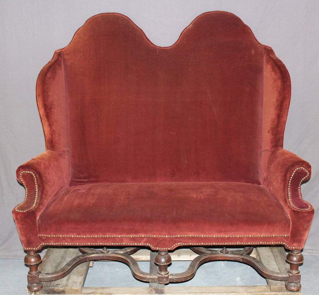 French Louis XIII high back style settee (1 of 5)