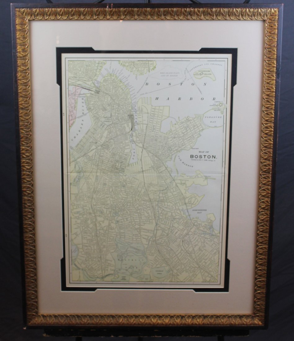 Geo F Cramm 1895 map of Boston (1 of 4)