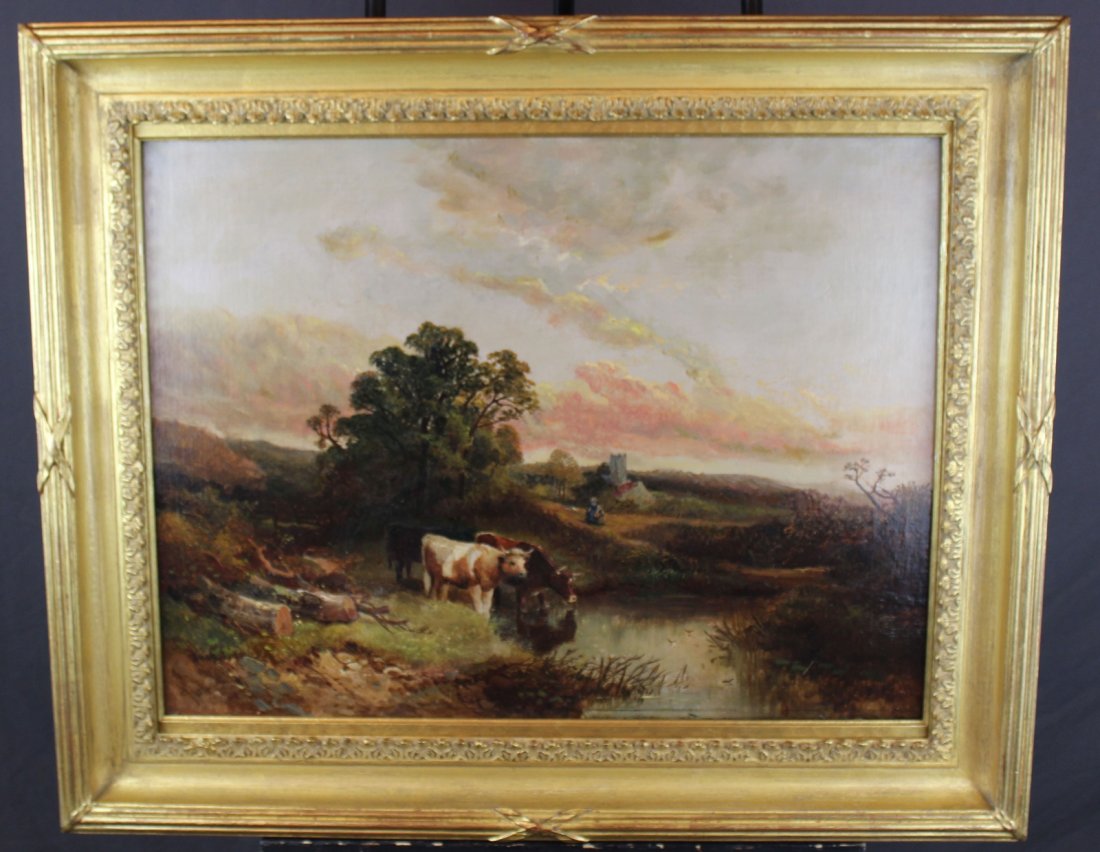 Joseph Horlor (1809-1887) oil on canvas (1 of 4)