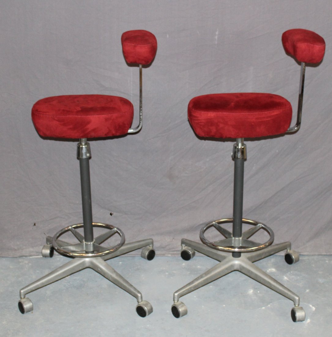 Pair of George Nelson Perch stools (1 of 4)