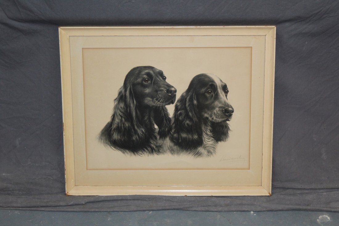Leon Danchin (French, 1887-1939) Cocker Spaniels (1 of 5)
