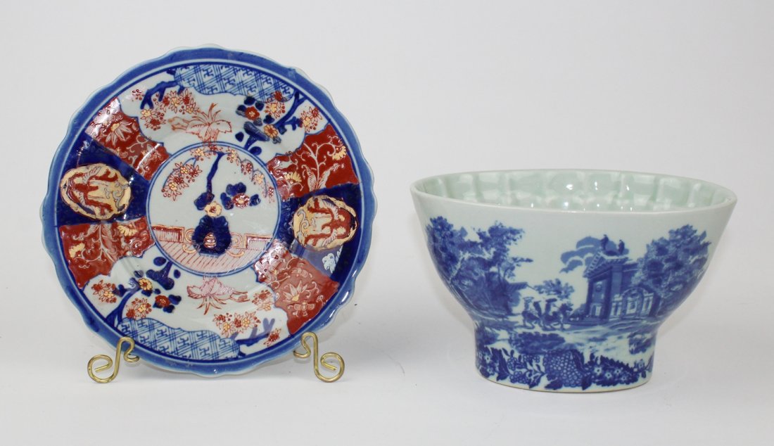 Lot of 2 pcs English Ironstone: bowl & plate (1 of 5)