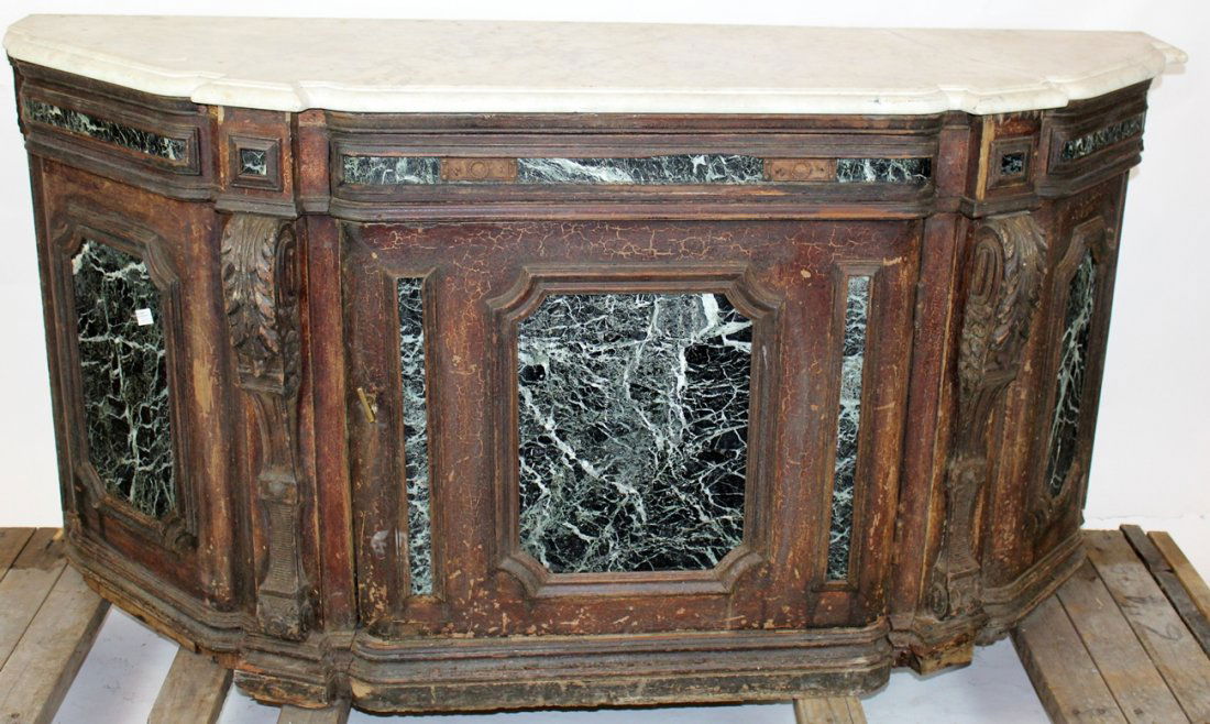 French confiturier candy counter with green marble (1 of 7)