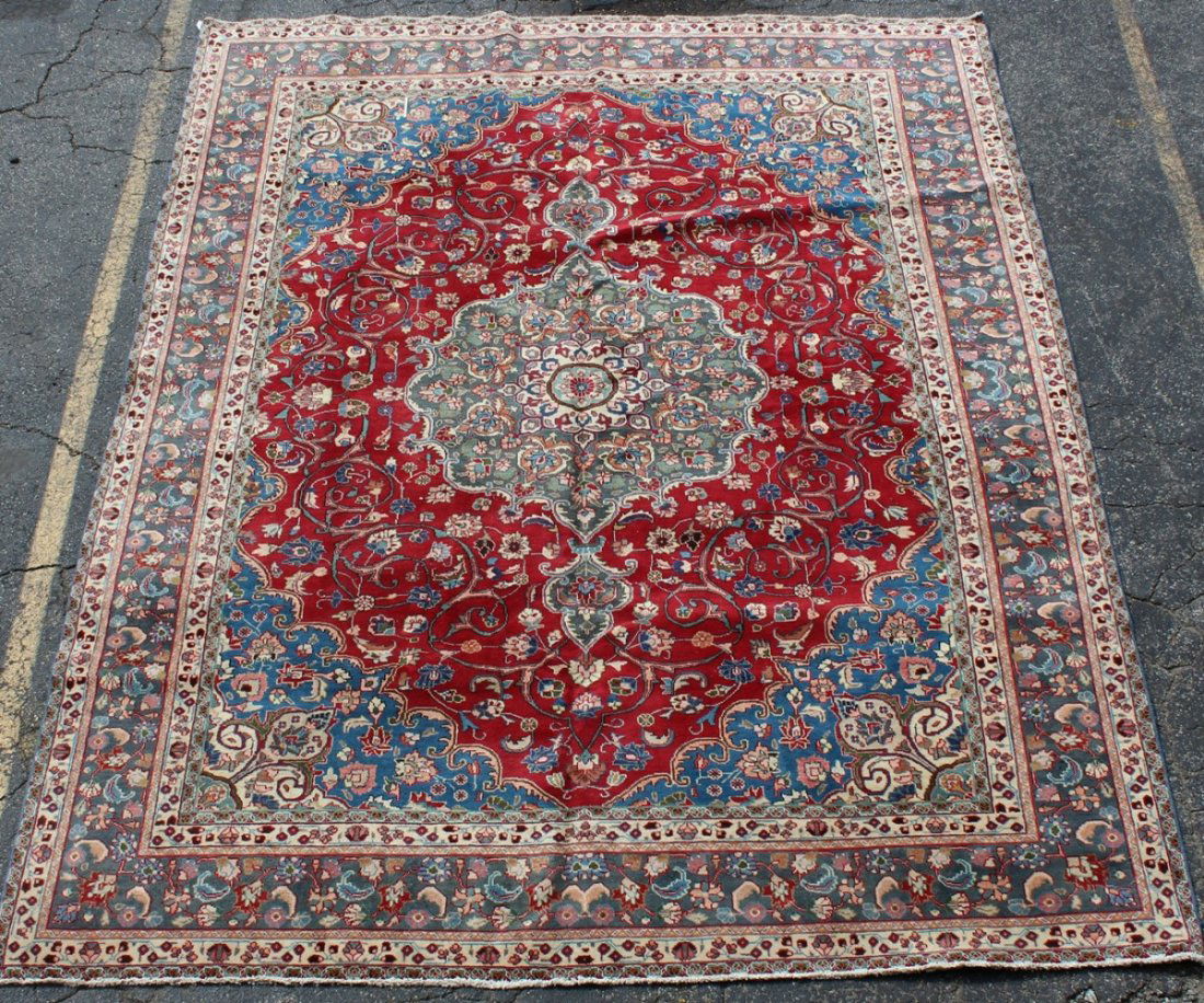 9.9 x 12.7 Persian Tabriz rug (1 of 4)