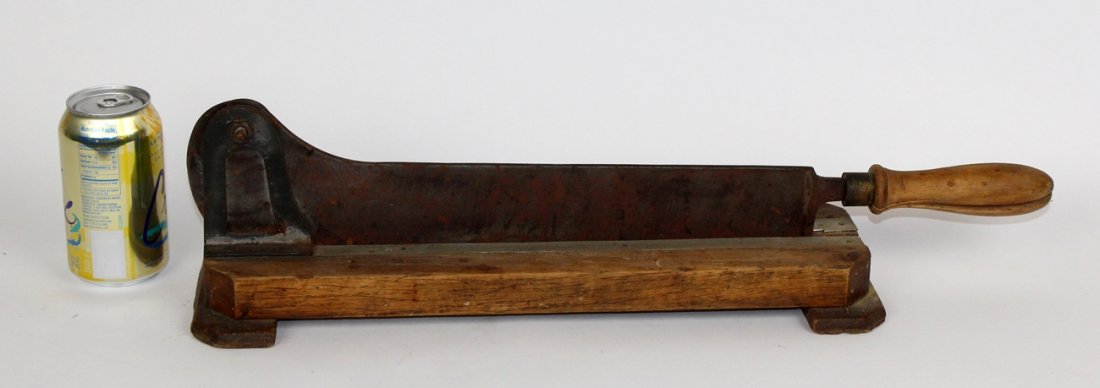 French iron & wood bread cutter (1 of 2)