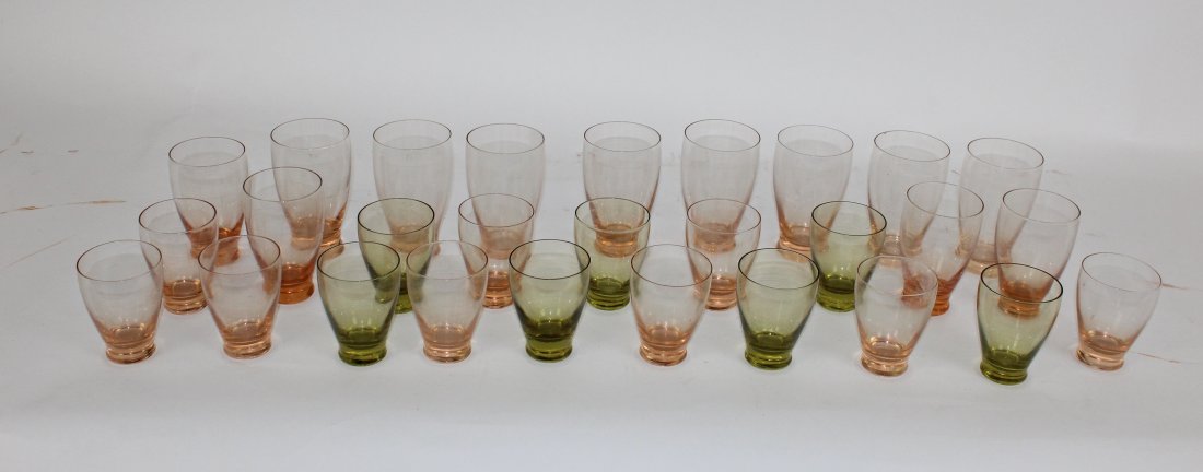Russel Wright lot of 28 pcs glassware (1 of 4)