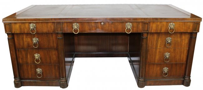 Kittinger executive desk with leather top (1 of 8)