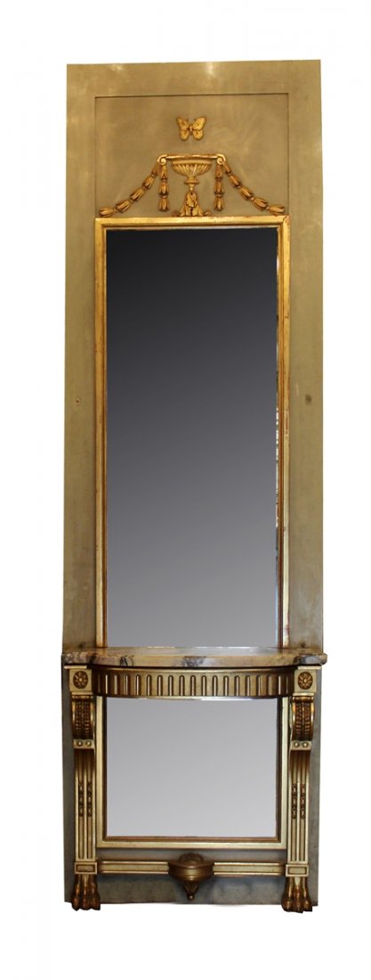 French Empire pier mirror with console (1 of 8)