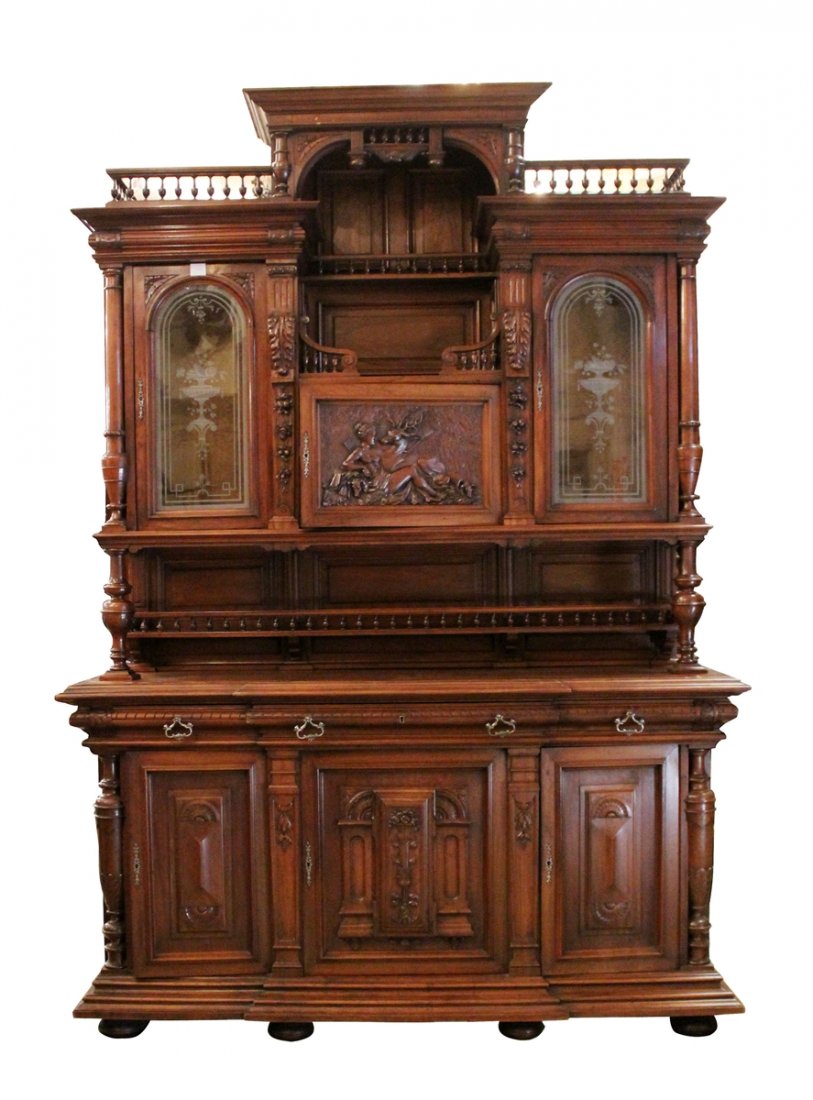 19th century French buffet in walnut (1 of 6)