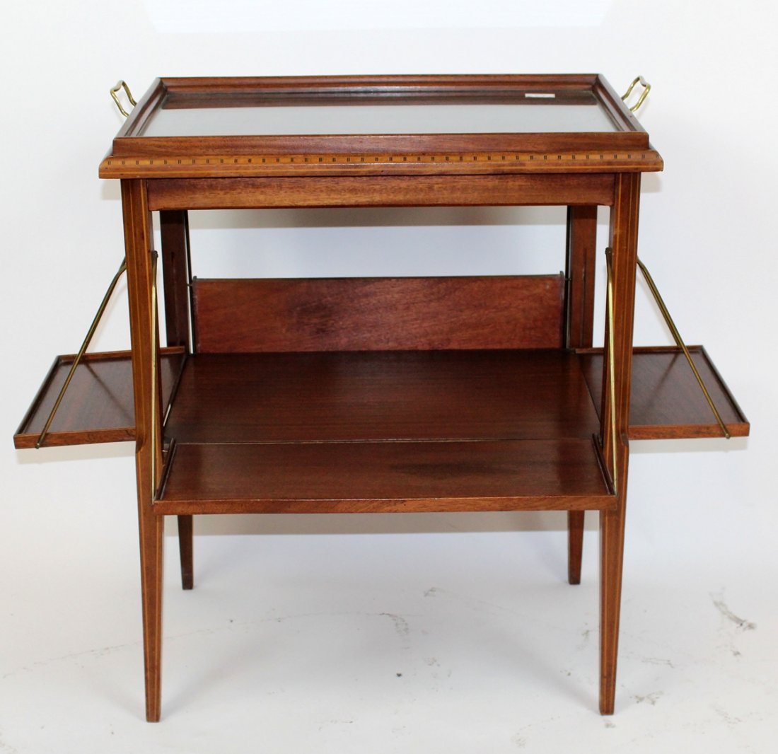 French Art Deco drop side tea table (1 of 5)