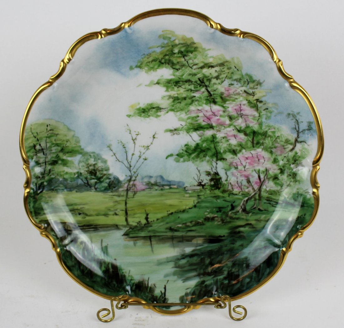 Hutschenreuther Selb Bavarian hand painted platter (1 of 4)