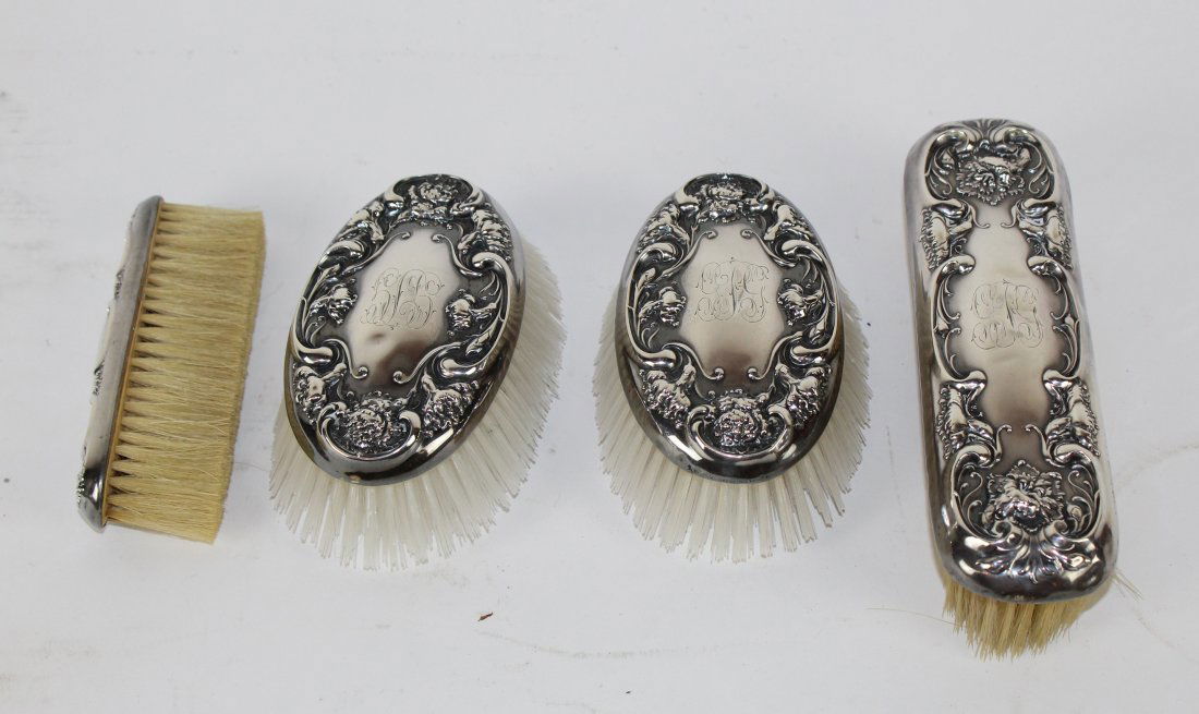 4pc Sterling silver brush set (1 of 2)