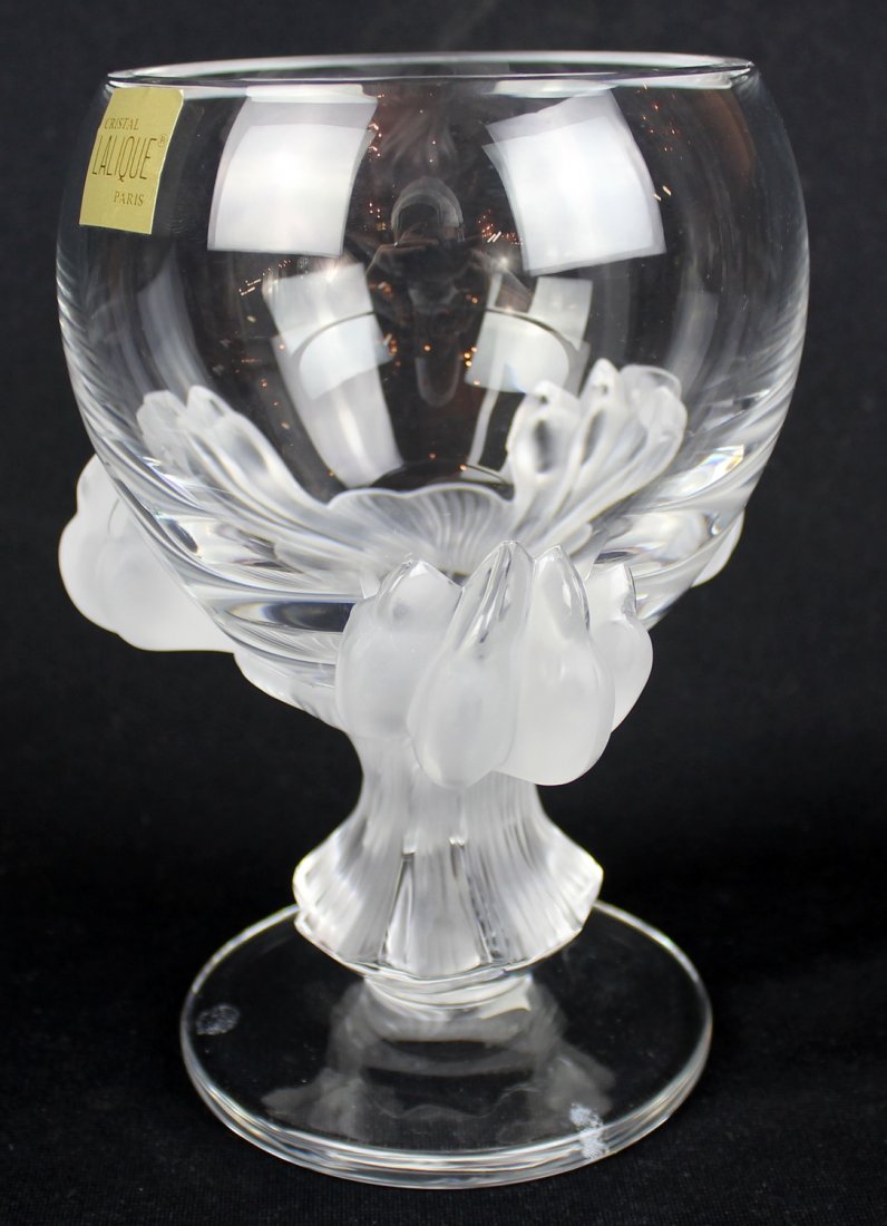 Lalique France crystal goblet Bagheera (1 of 7)