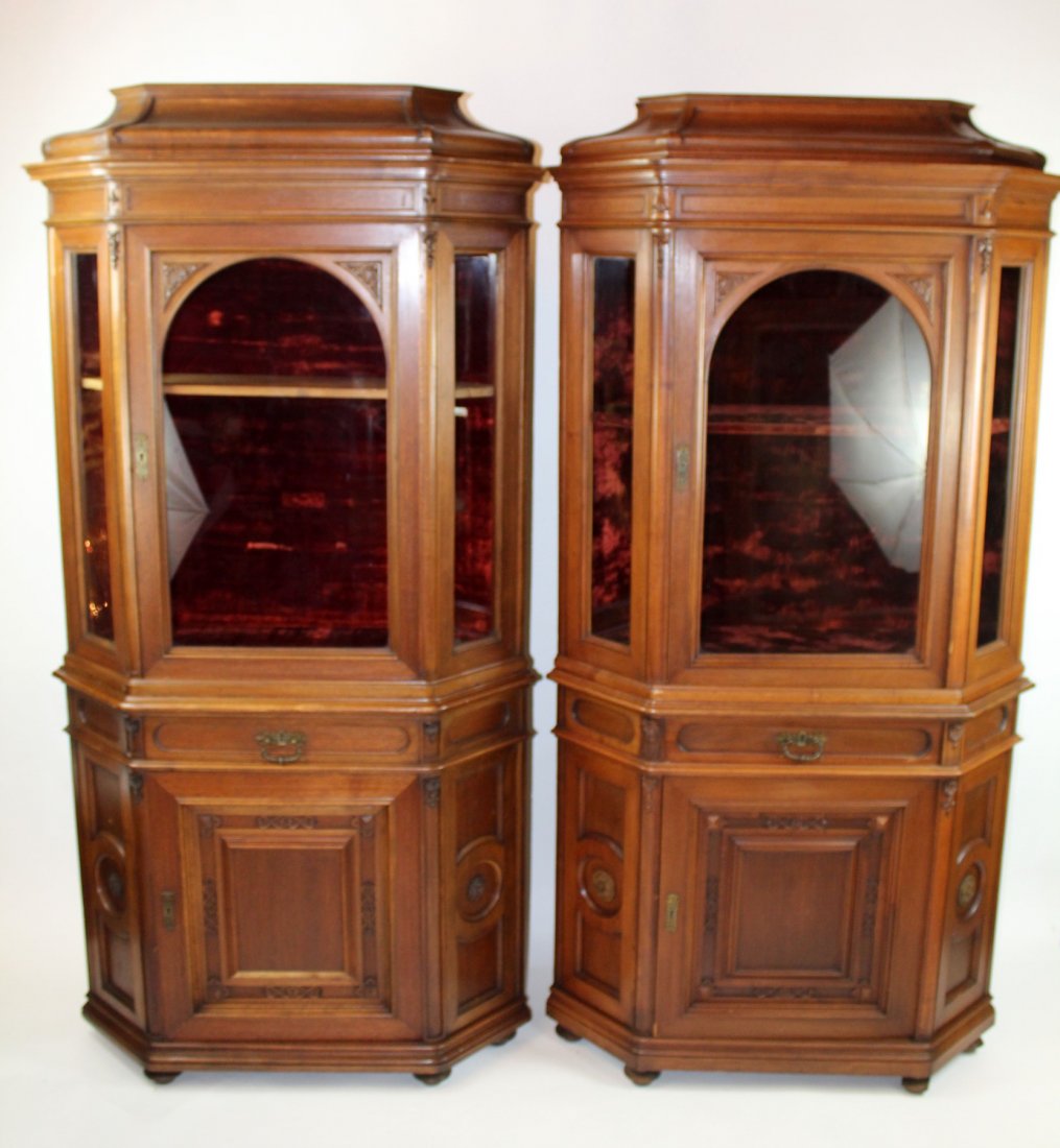 Pair Richard Ludwig corner cabinets (1 of 4)
