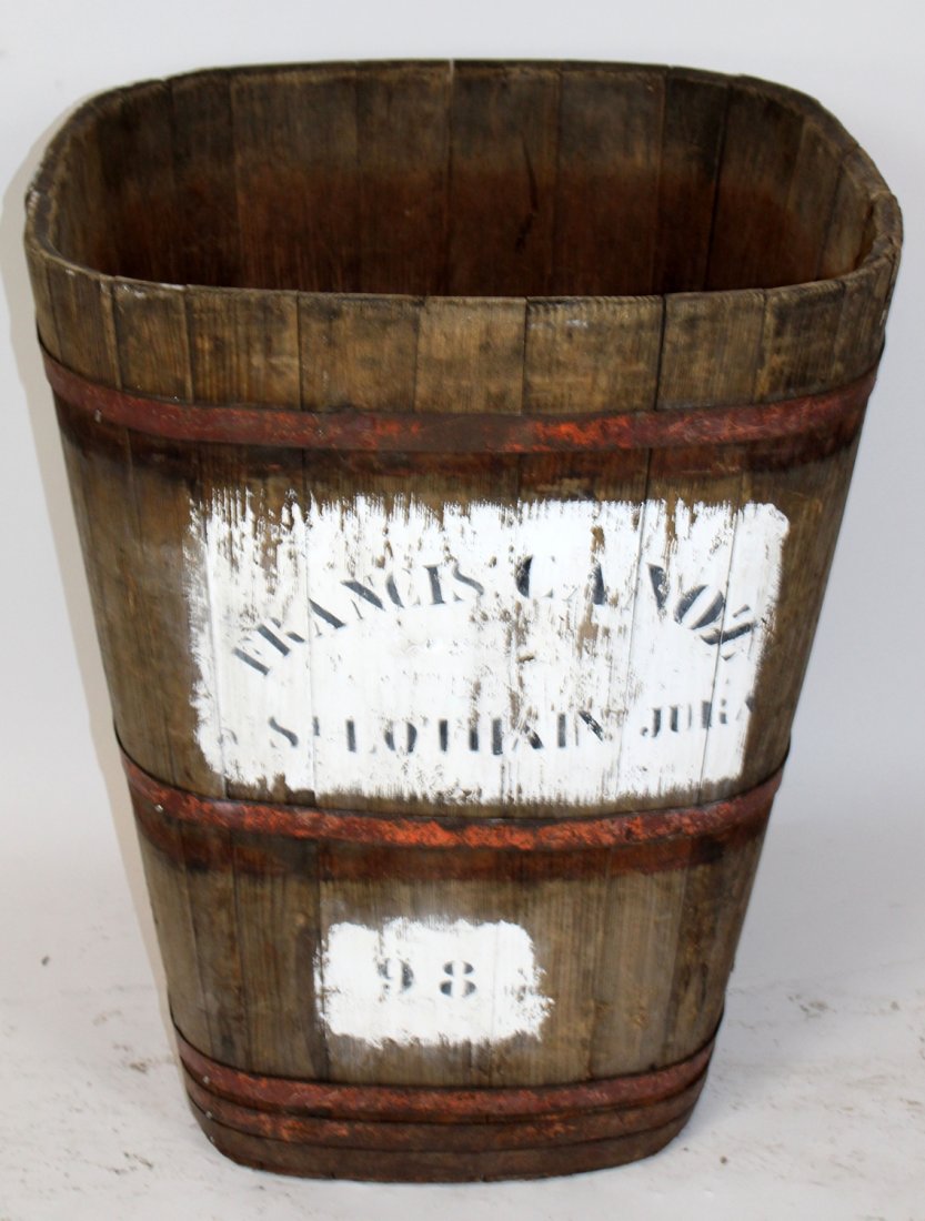 French wood & iron grape harvest crate (1 of 4)