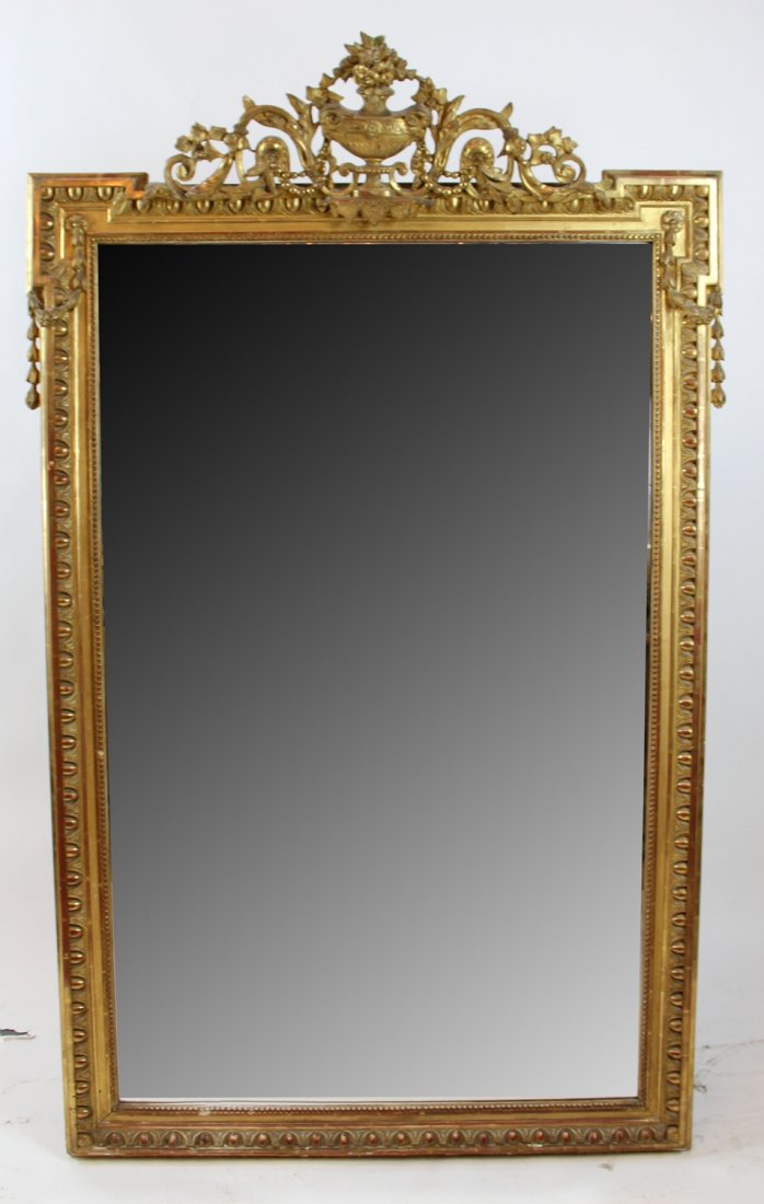 French Louis XVI gold leaf mirror (1 of 3)