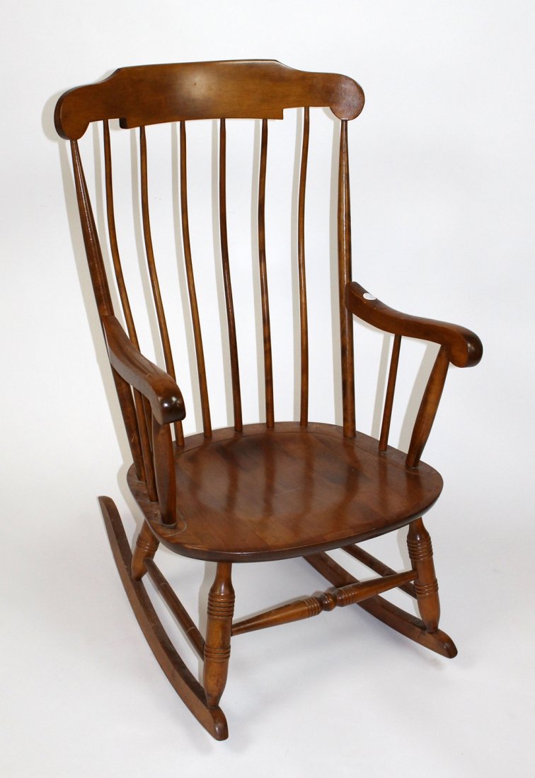Nichols & Stone Windsor rocking armchair: Nichols & Stone Windsor rocking armchair. 40"h