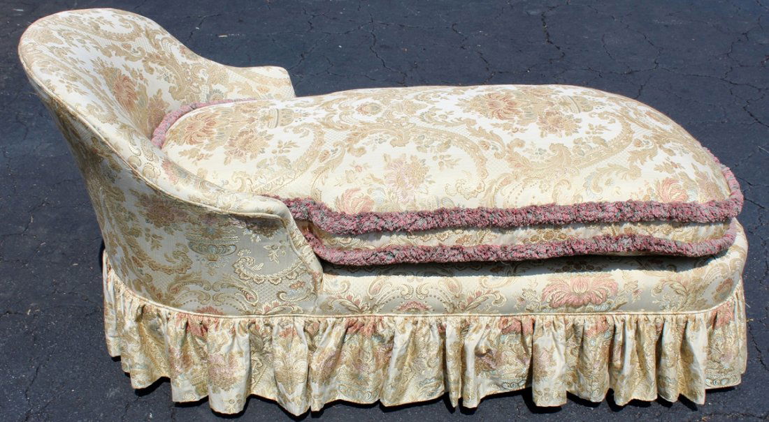 Custom upholstered chaise lounge (1 of 3)