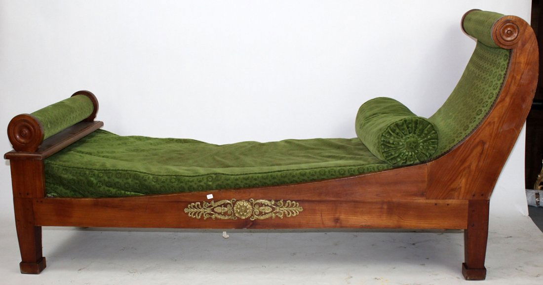 French Empire daybed in walnut (1 of 6)