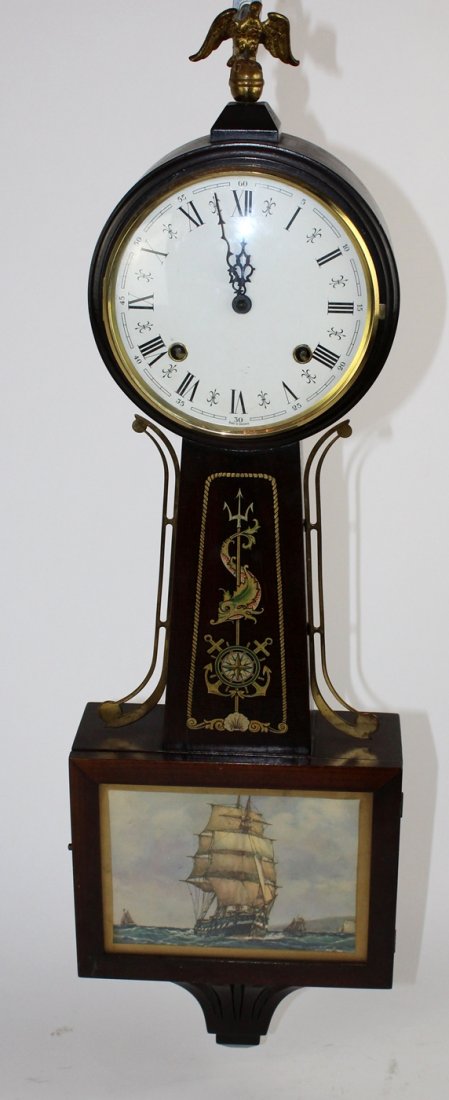German banjo clock spring 8 day (1 of 5)