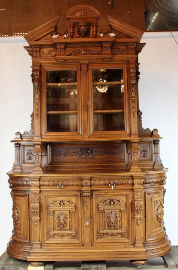 Grand scale French Renaissance buffet in walnut (1 of 7)