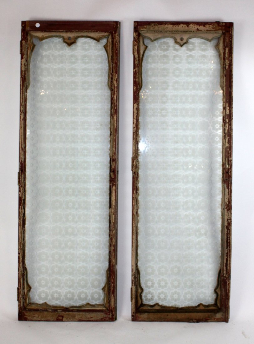Pair of antique French distressed windows (1 of 6)