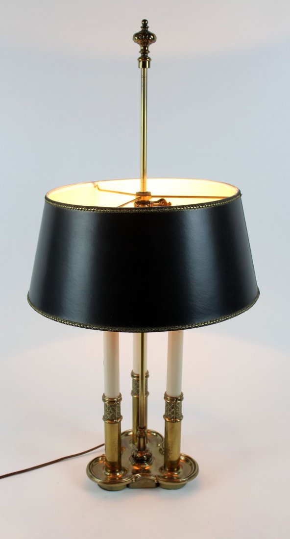 Brass desk lamp with black shade (1 of 3)