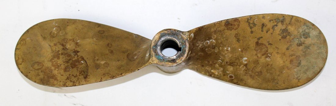 Vintage solid brass propeller (1 of 4)