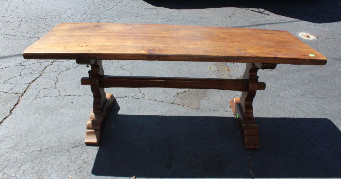 French farmhouse table in chesnut (1 of 5)