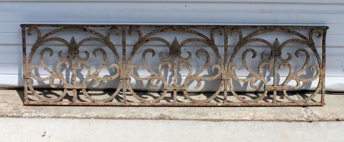 Narrow decorative iron panel (1 of 3)