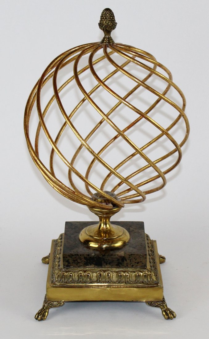 Maitland Smith centerpiece on polished bronze base (1 of 4)