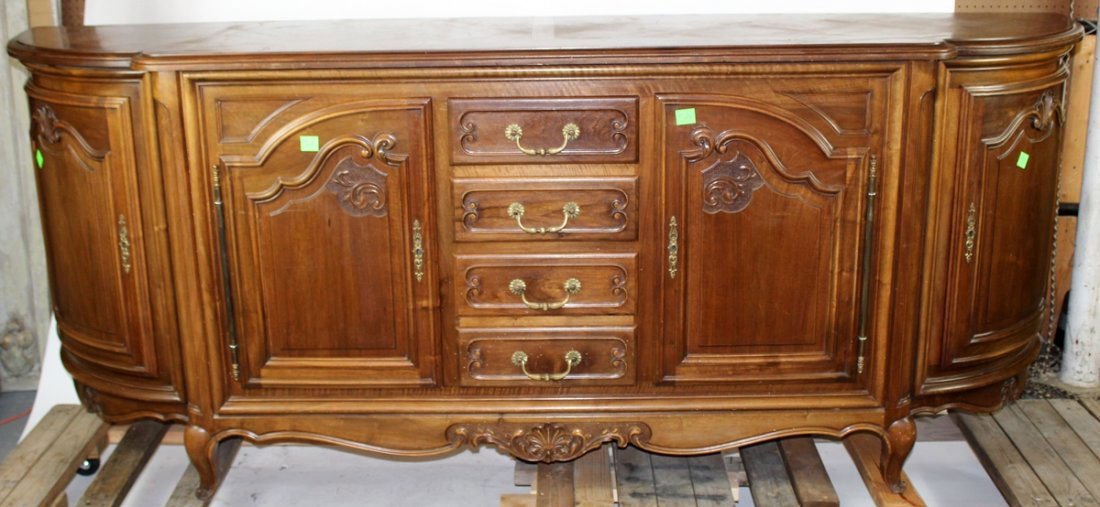 French Louis XV style walnut enfilade (1 of 2)