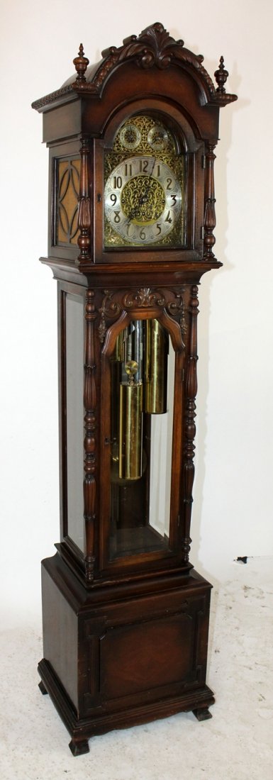 Geo. J. Lippert 9 tube grandmother clock (1 of 7)
