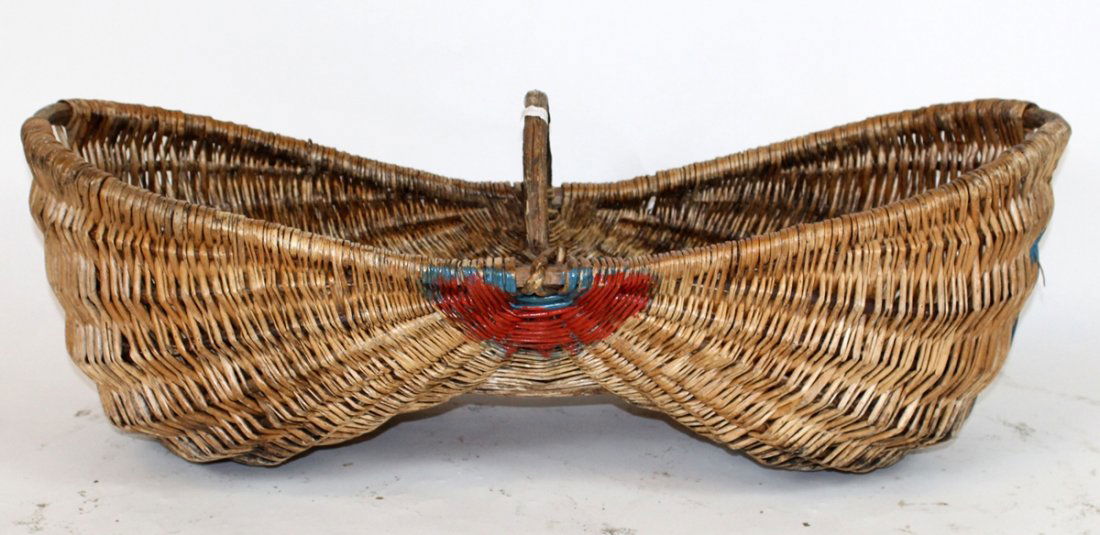 French wicker grape harvest basket from Burgundy (1 of 6)