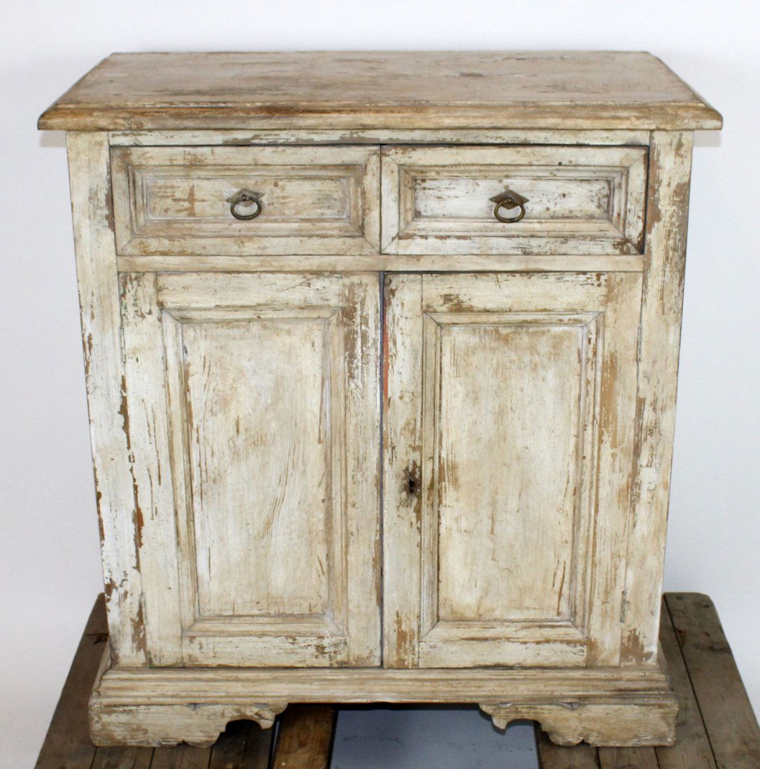 Italian 19th c painted cabinet (1 of 4)